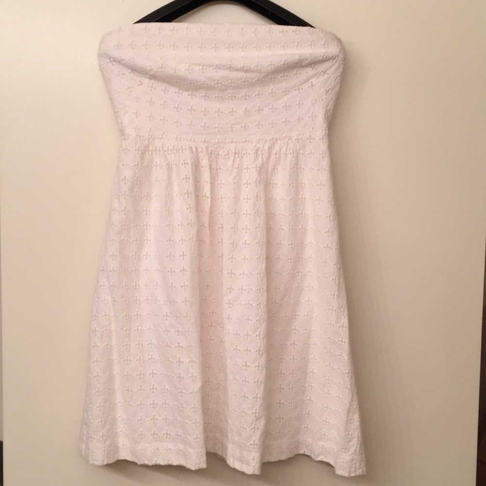 Banana republic strapless eyelet sundress